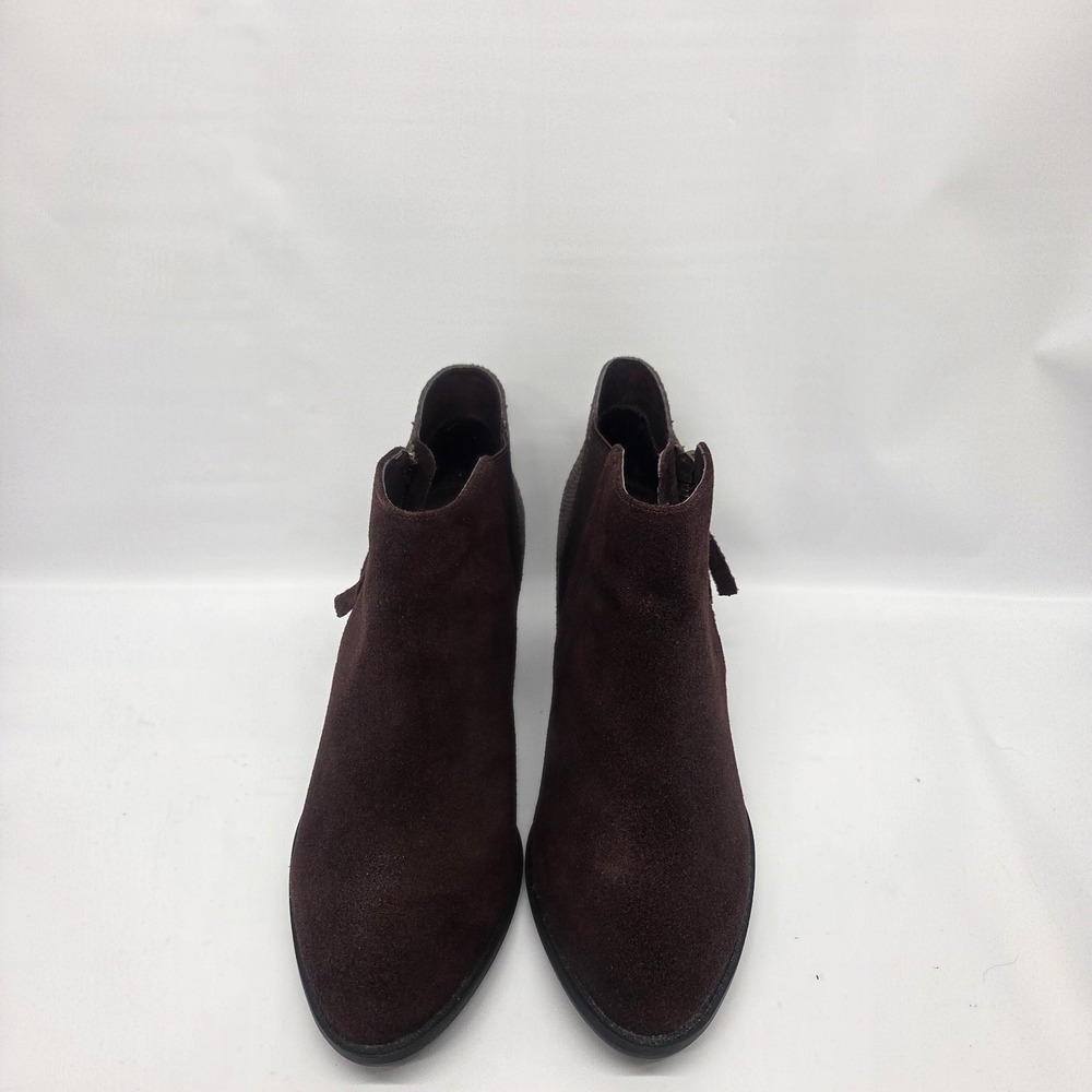 Vionic Upright Anne Java Snake Ankle Boots Size 8 Suede Zip Heel Comfort - Picture 3 of 16